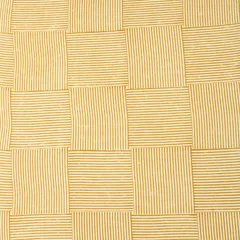 Light Brown Cotton Stripe Pattern Kalamkari Print Fabric