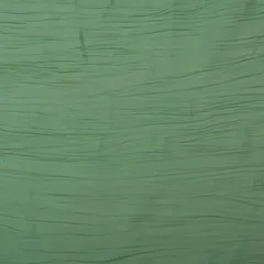 Green Crush Linen Plain Fabric