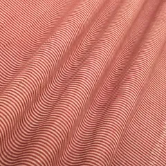 Hot Pink Cotton Stripe Pattern Dabu Print Fabric