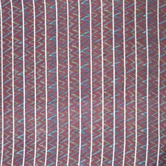 Aubergine Purple Print Gota Patti Embroidery Chanderi Fabric