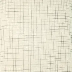 Salt White Cotton Linen Geometric Print Fabric