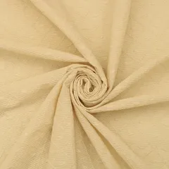 Cream Cotton Box Pattern Schiffli embroidery Embroidery Fabric