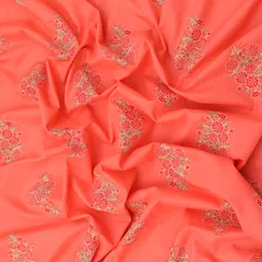Bubblegum Pink Cotton Floral Print Fabric