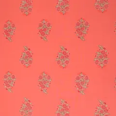 Bubblegum Pink Cotton Floral Print Fabric