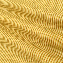 Chartreuse Green Cotton Zigzak Stripe Print Fabric