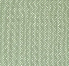 Pastel Green Lawn Zigzak Stripe Threadwork Sequin Embroidery Gota Work Fabric