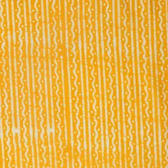 Summer Yellow Chanderi Batik Stripe Print Print