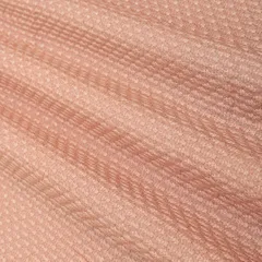 Baby Pink Nokia Silk Threadwork Sequin Embroidery Fabric