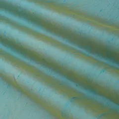 Azure Blue Raw Silk Fabric