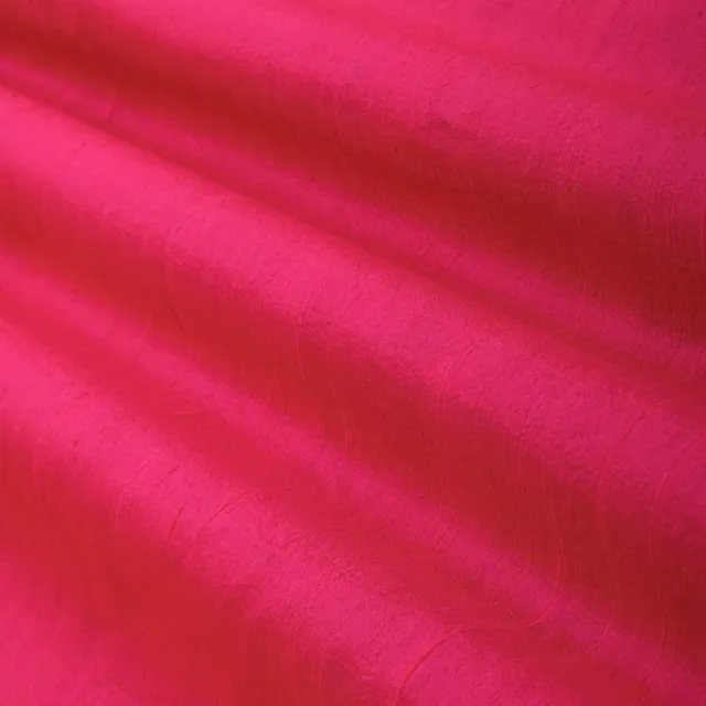 Magenta Raw Silk Fabric