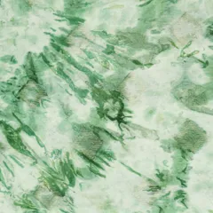 Forest Green Mulmul Silk Jacquard Prizam Tie Die Pattern Print Fabric