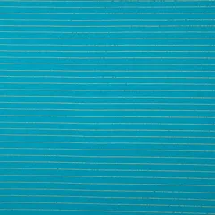 Blue Kora Cotton Lurex Sparkling Stripes Fabric