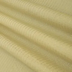 Beige Kora Cotton Lurex Sparkling Stripes Fabric