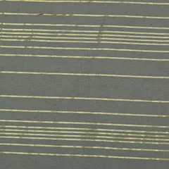 Deep Gray Kora Cotton Lurex Sparkling Stripes Fabric