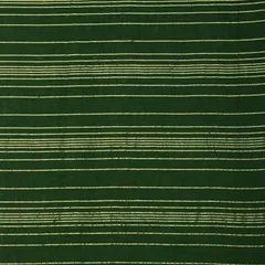 Bottle Green Kora Cotton Lurex Sparkling Stripes Fabric