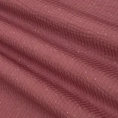 Mauve Cotton Sequence Embroidery Fabric