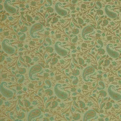 Mint Green and Copper Weave Brocade
