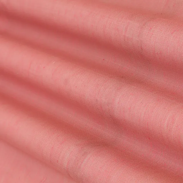 Baby Pink Tissue Zari Work Fabric