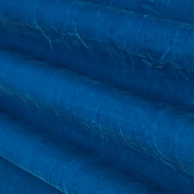 Persian Blue Viscose Velvet Fabric