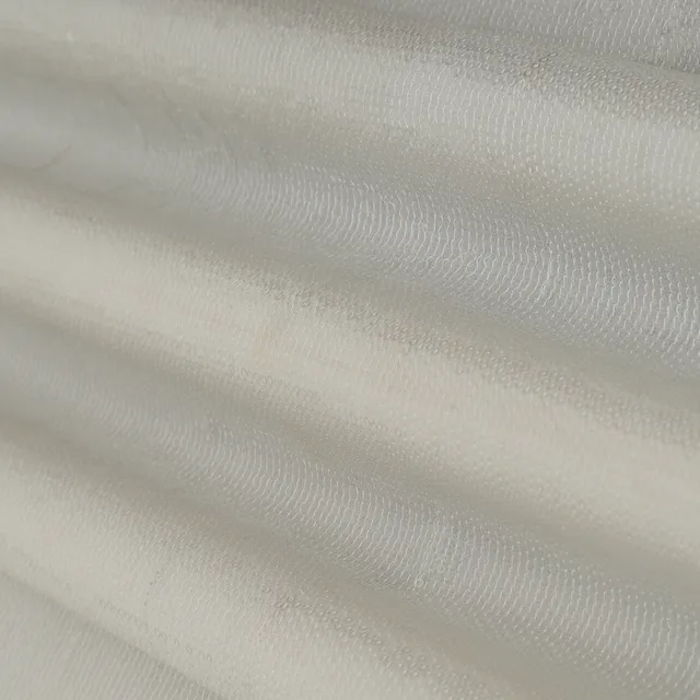 Pure White Georgette Panni Sequin Fabric