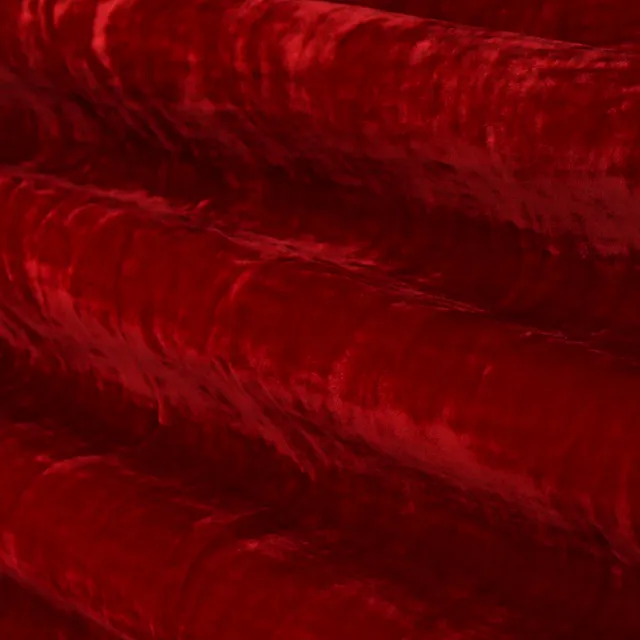 Crimson Red Viscose Velvet Fabric