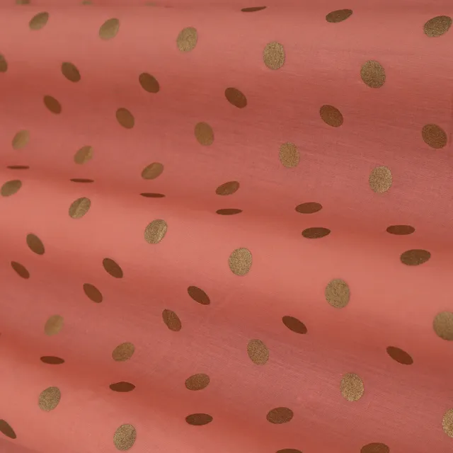 Blush Pink Motif Print Cotton Fabric