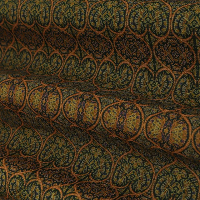 Green Multicoloured Ethnic Print Pashmina Fabric
