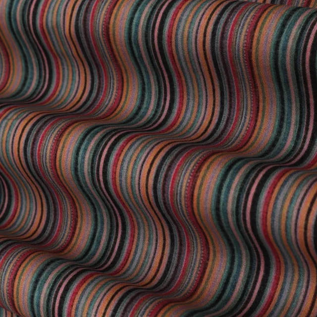 Pastel Multicoloured Abstract Print Pashmina Fabric