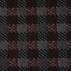 Brown Multicolored Check Print Heavy Woolen Fabric