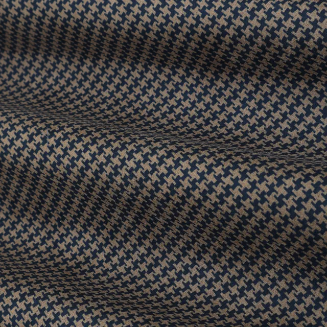 Beige Multicoloured Print Heavy Woolen Fabric