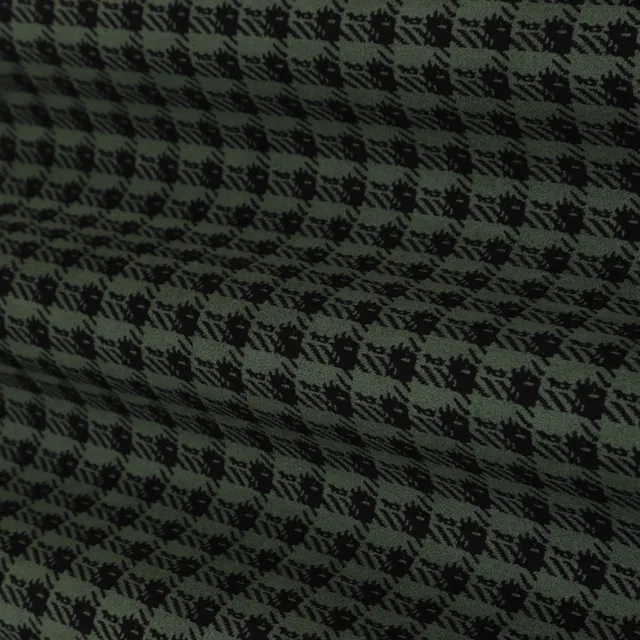 Black Multicoloured Print Heavy Woolen Fabric