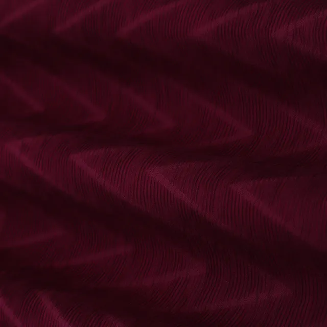 Maroon Red Plain Georgette Crush Fabric