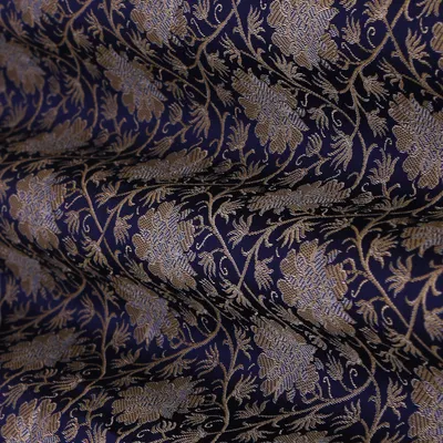 Lavender Purple Motif Weave Brocade