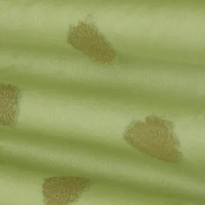 Sage Green Net Booti Embroidery Fabric