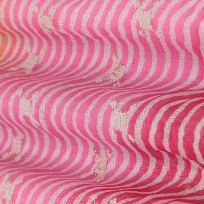Multi-colored Georgette Tissue Print Fabric