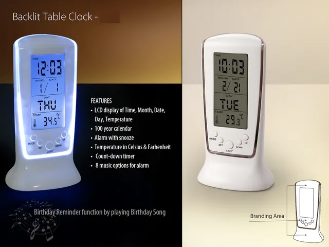 Backlit Table Clock