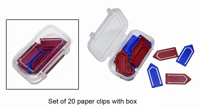 Set Of 20 Paper Clips With Box