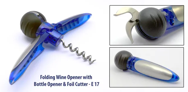 Wine Opener / Bottle Opener With Foil Cutter