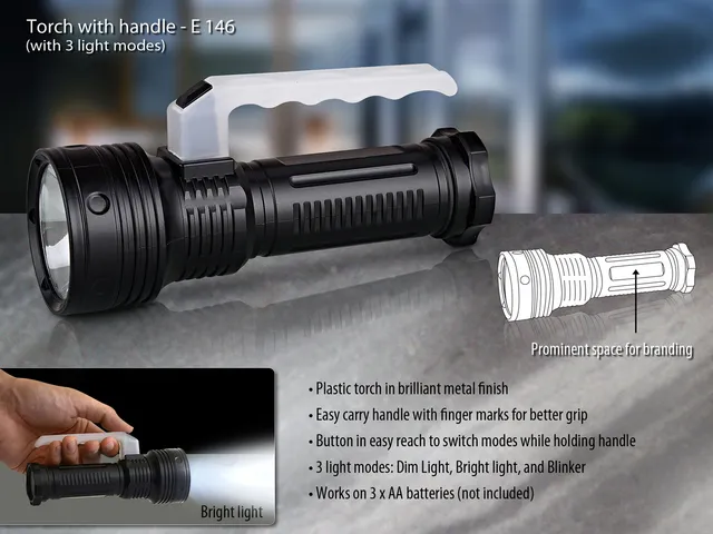 Torch With Handle (3 Light Modes)