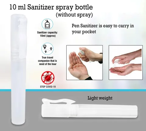10 Ml Sanitizer Spray Bottle (Without Spray)