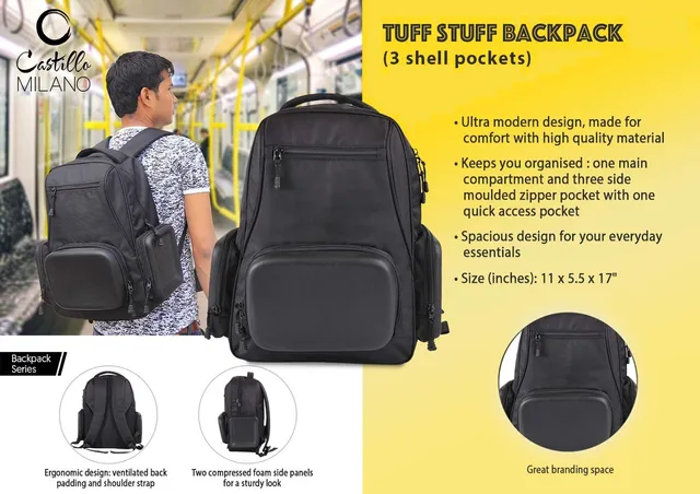 Tuff Stuff Backpack (3 Shell Pockets) By Castillo Milano