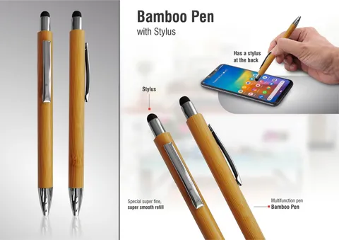 Bamboo Pen With Stylus