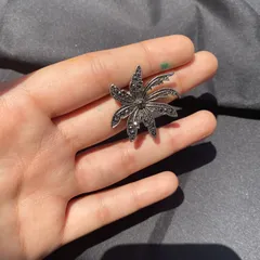 Oxidized Floral Ring