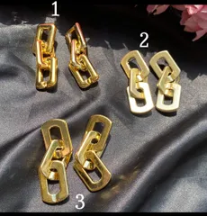 Golden Link Earring