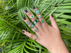 Quirky Green Rings 🍀💚✅