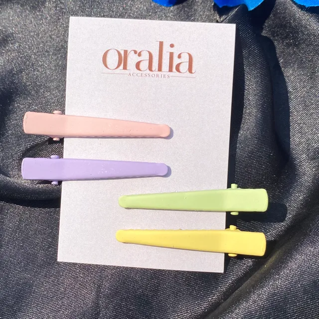Mini Pastel Clips Pack of 4