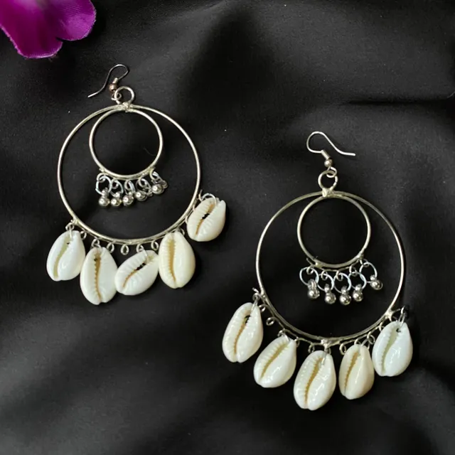 Double Layered Shell Earrings