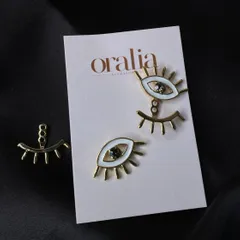 Evil Eye studs ( can be worn in 2 ways )