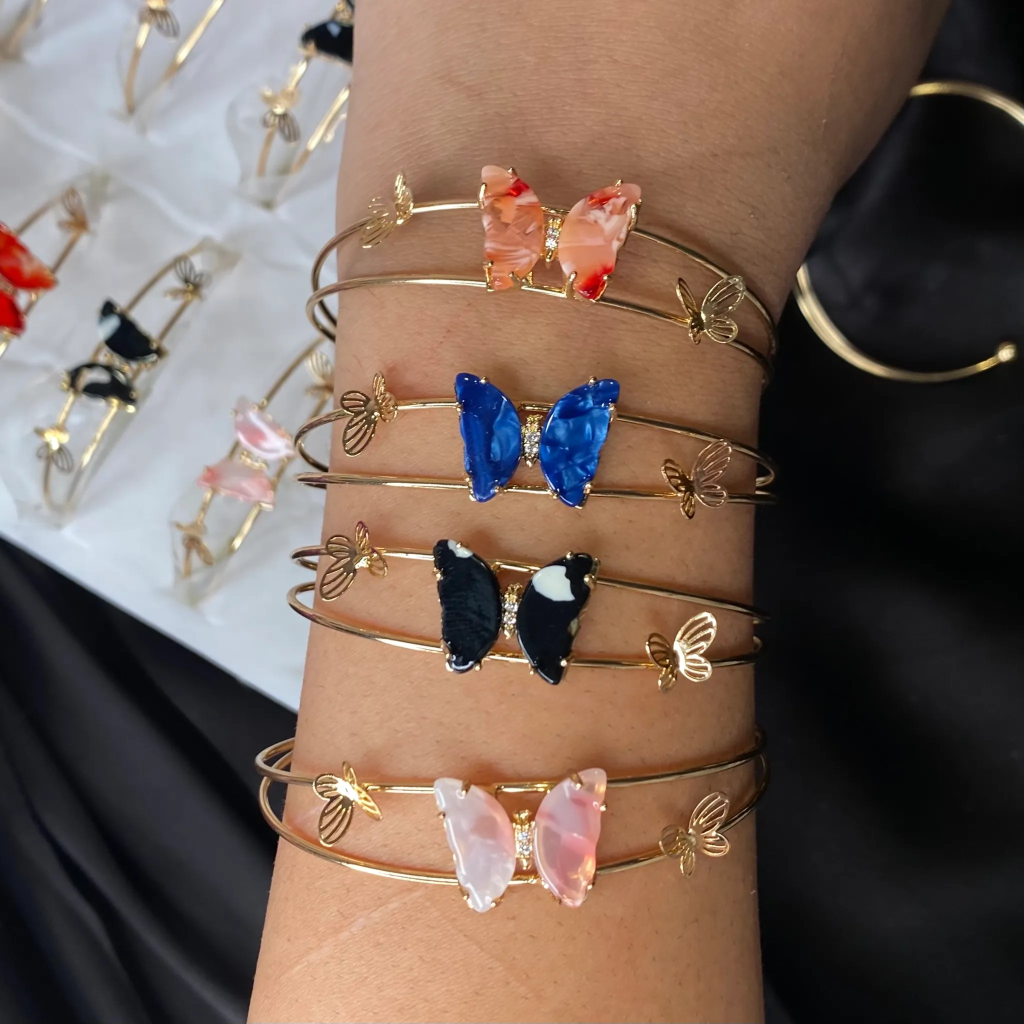 crystal butterfly bracelet