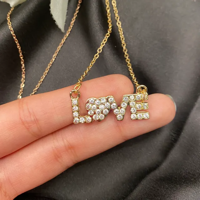 Love Golden Necklace